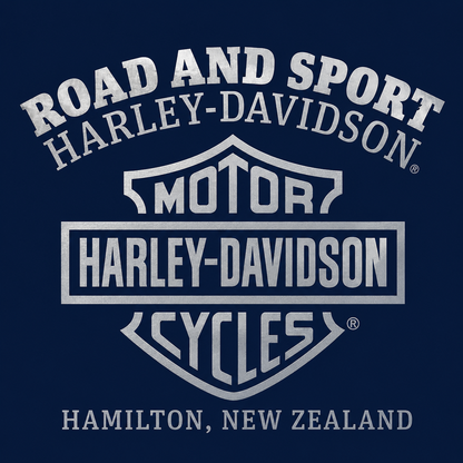 GENUINE LONG SLEEVE POCKET DEALER TEE - NAVY