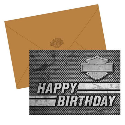 SILHOUETTE BAR AND SHIELD BIRTHDAY CARDS - 12 PACK