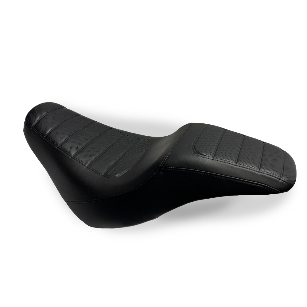 USED H-D TWO-UP SEAT- LOW RIDER STYLE -BLACK